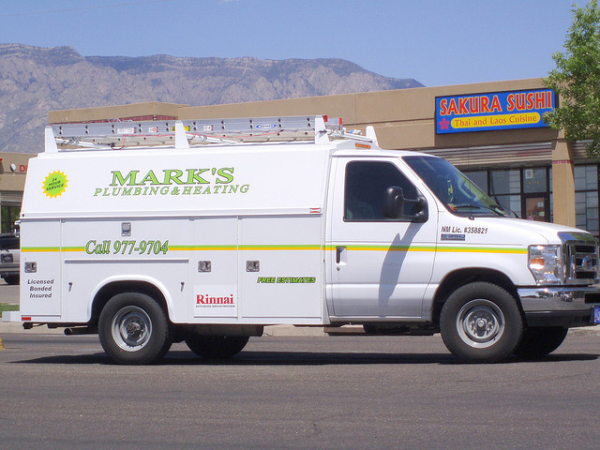 Truck lettering for North Jersey Plumbers