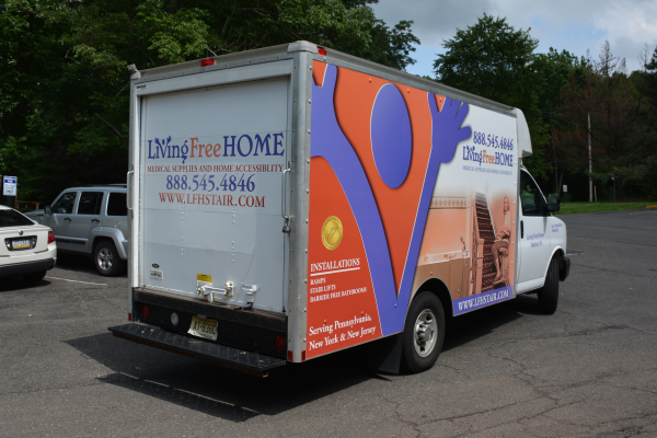 Medical industry box truck wraps NJ