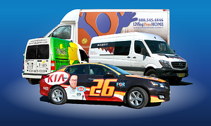 How are vehicle wraps designed in North Jersey