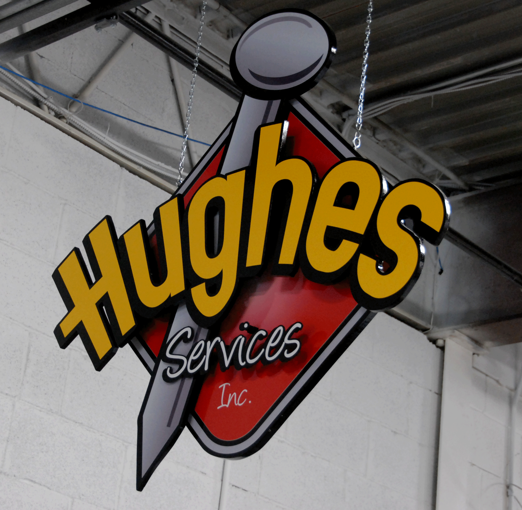 dimensional signage, painted signs, digital signs