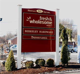 Decorative Post and Panel Signs North Jersey