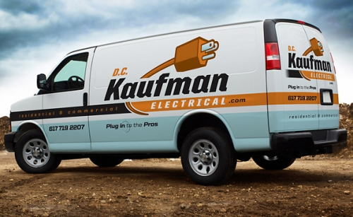 Vehicle graphics for electricians North Jersey