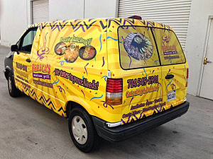 Vehicle graphics for catering companies in North Jersey