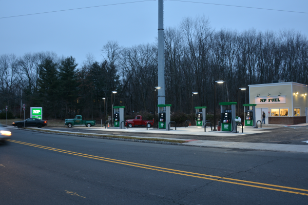 Exterior signs for gas stations in North Jersey