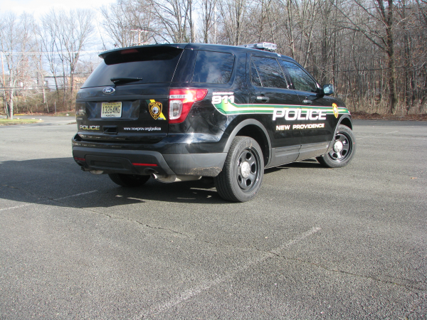 Reflective police car graphics North Jersey