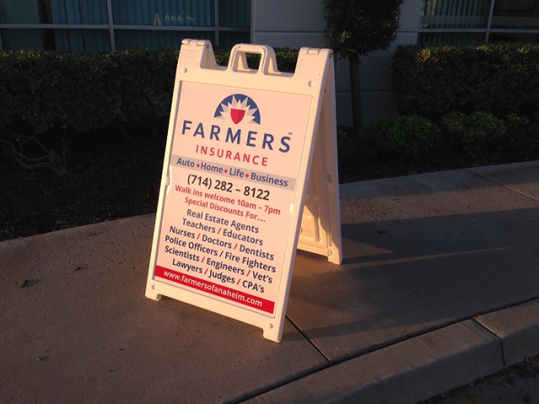 A-frame and sidewalk signs Orange County