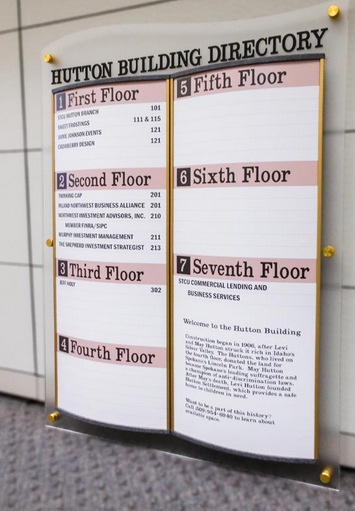 Building Directory Signs for Facility Managers in North Jersey