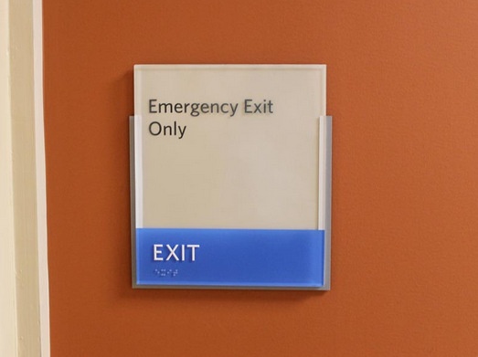 Interior Acrylic Exit Signs in North Jersey