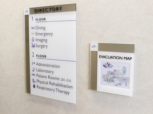 Interior Acrylic Directory Signs in North Jersey