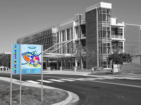 Exterior Hospital Maps from Vista Systems for North Jersey