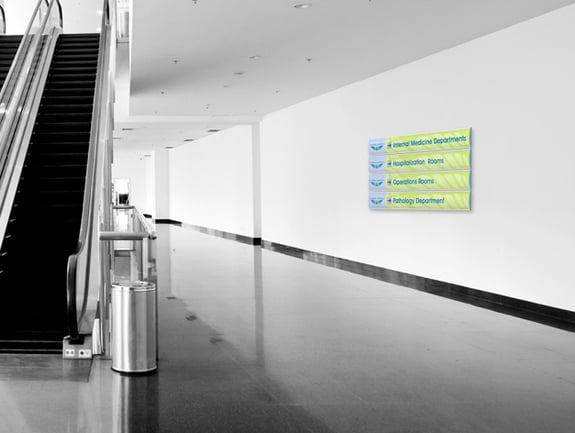 Wall Mounted Directories from Vista for Healthcare Facilities in North Jersey