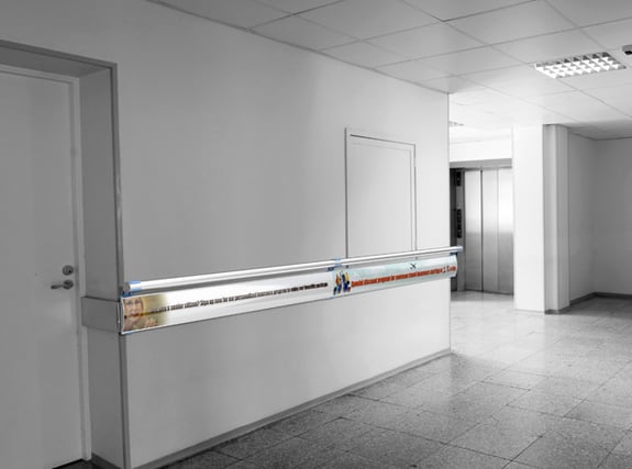 Corridor Hand Rail Vista Signs for the Healthcare Industry in North Jersey