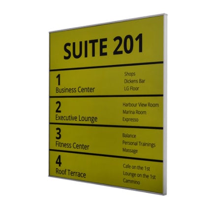 Directory and Wayfinding Signs for General Contractors in North Jersey