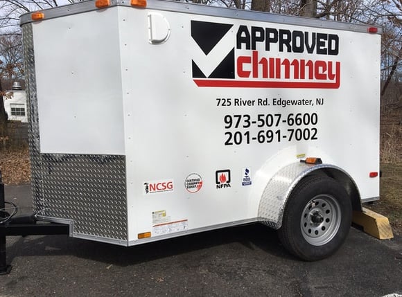 Contractor work trailer graphics North Jersey