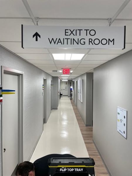 Clinic Wayfinding Sign
