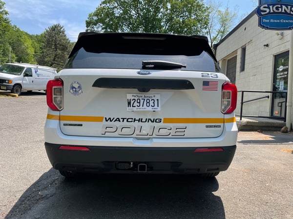 Reflective Vinyl Graphics for Police Vehicles in Watchung NJ