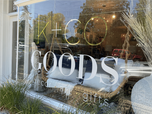 Vinyl Window Graphics with Gold Accent in Short Hills NJ