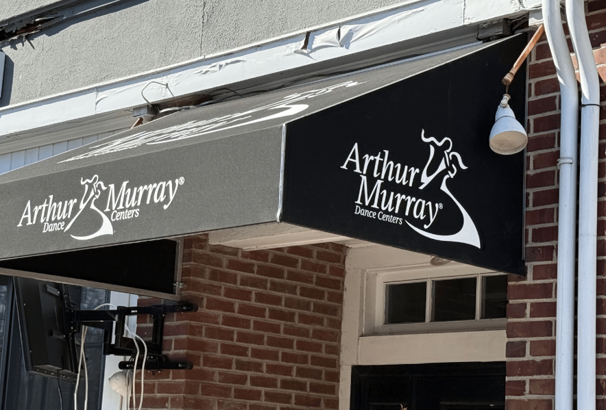 Arthur Murray Dance Centers Advertise With Branded Fabric Awnings In Chatham, NJ