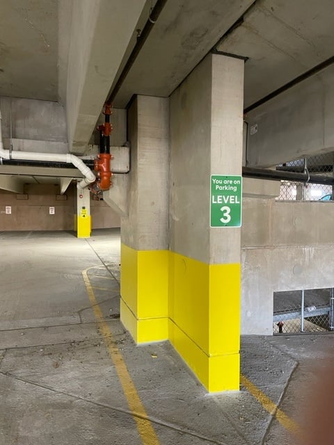 Signs for parking garages in Montclair NJ