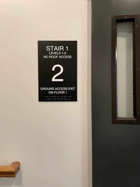 Stairway Exit Signs for Apartment Complexes in North Jersey