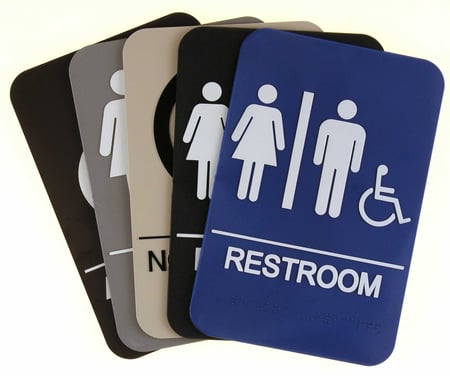 Office ADA and Restroom Signs North Jersey