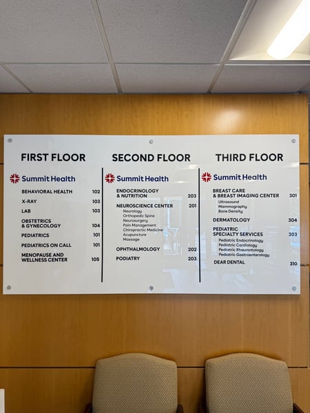 Medical Facility Signage In Union County NJ