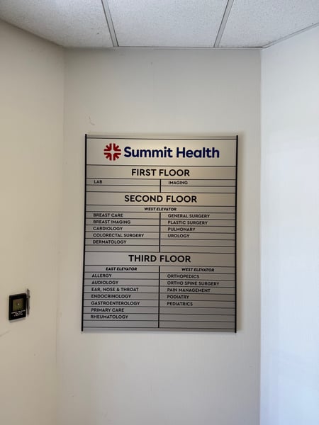 Directory Signs For Clinics In Fair Lawn NJ