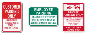 Directional Parking Lot signs for Facility Managers North Jersey